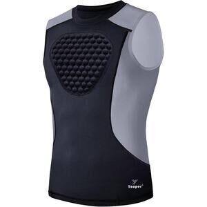 Youth Padded Chest Protector Shirt Sternum Protection for Football Baseball, XL